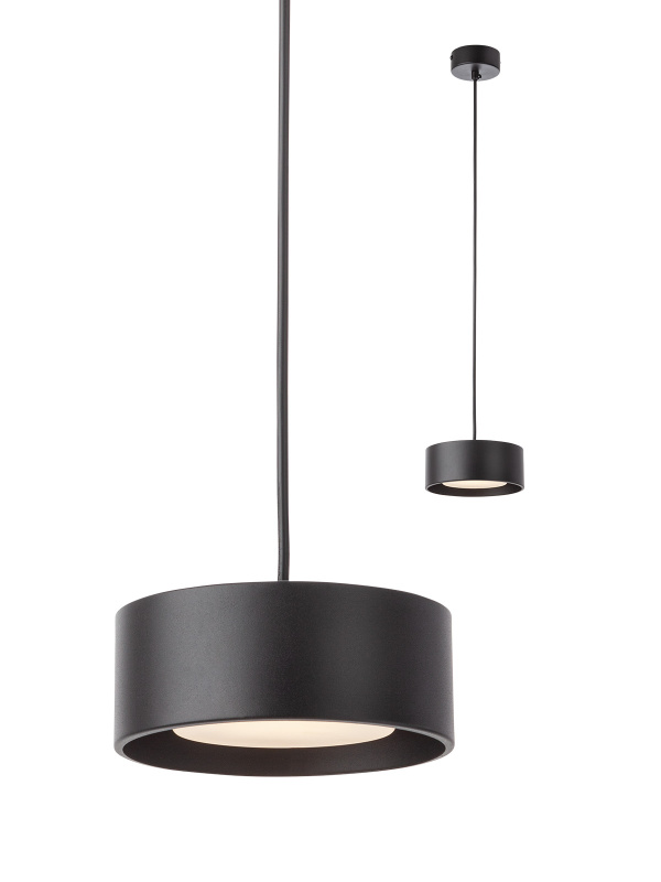 Smarter Závěsné LED interiérové svítidlo Punkt, ø15cm Barva: Černá