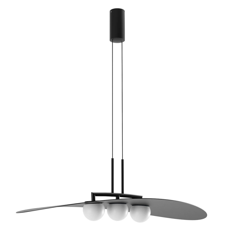 Redo Luxusní LED závěsné svítidlo CODY, š.85cm Barva: Černá