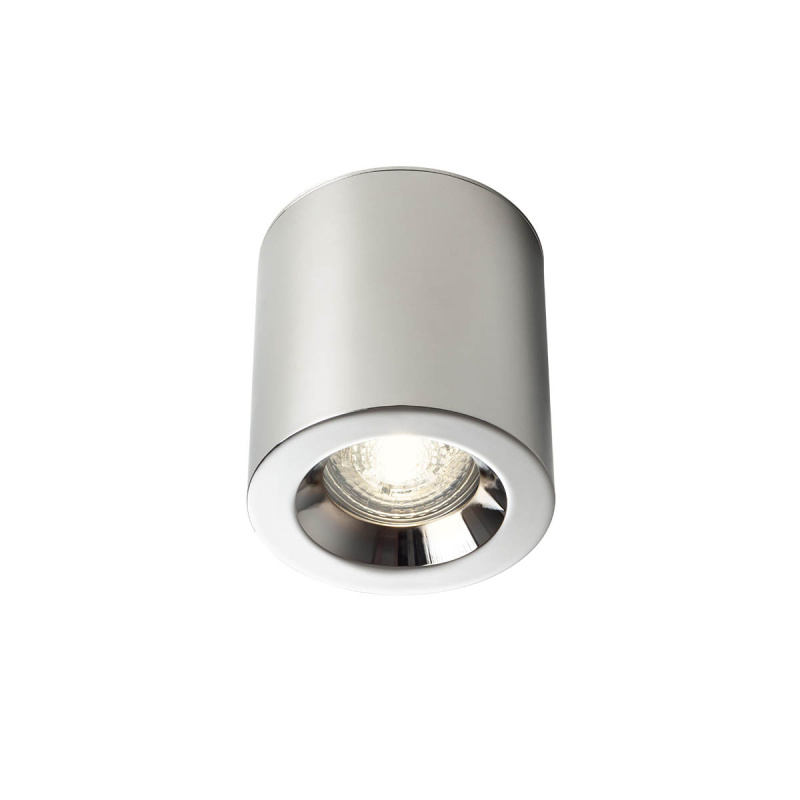 Redo LED stropní svítidlo PRATO, ø8,5cm, IP44, kulaté Barva: Chrom