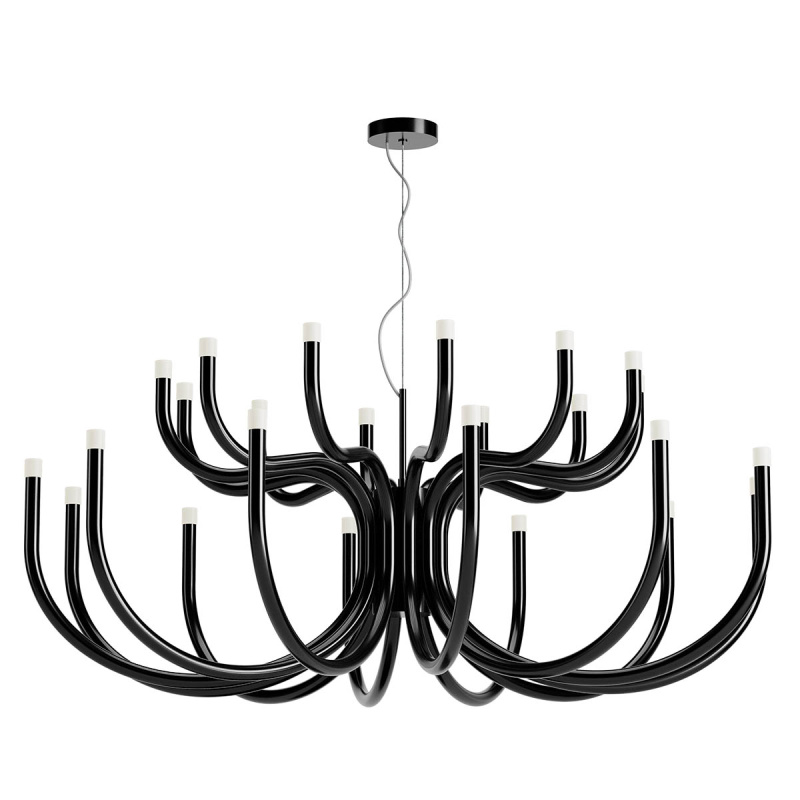 Redo Luxusní LED závěsné svítidlo LUXOR, ø125cm Barva: Černá