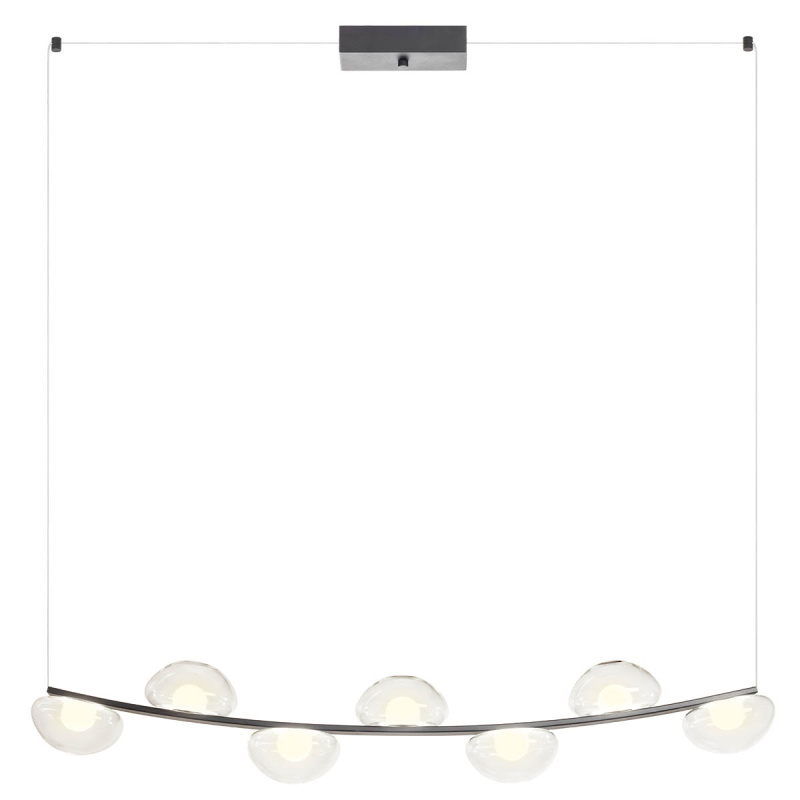 Redo Designové LED závěsné svítidlo lineární SINCLAIR, d.113cm Barva: Černá