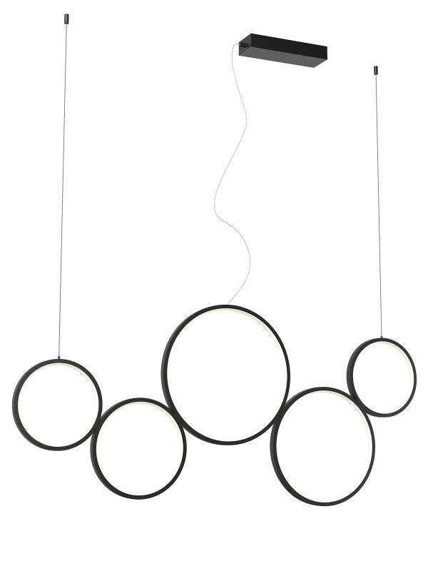 Smarter Závěsné LED interiérové svítidlo Athena, d.120cm Barva: Černá