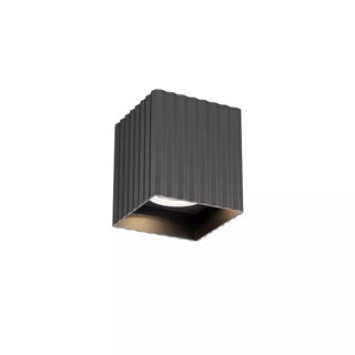 Redo Stropní hranaté svítidlo Delphi, v. 10 cm, 1x7W Barva: Černá