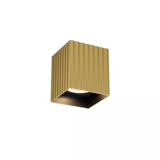 Redo Stropní hranaté svítidlo Delphi, v. 10 cm, 1x7W Barva: Zlatá