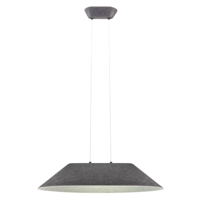 Redo Závěsné akustické LED svítidlo AKIRA ø 750mm, 12W Barva: Antracit-šedá, Teplota světla: 3000K