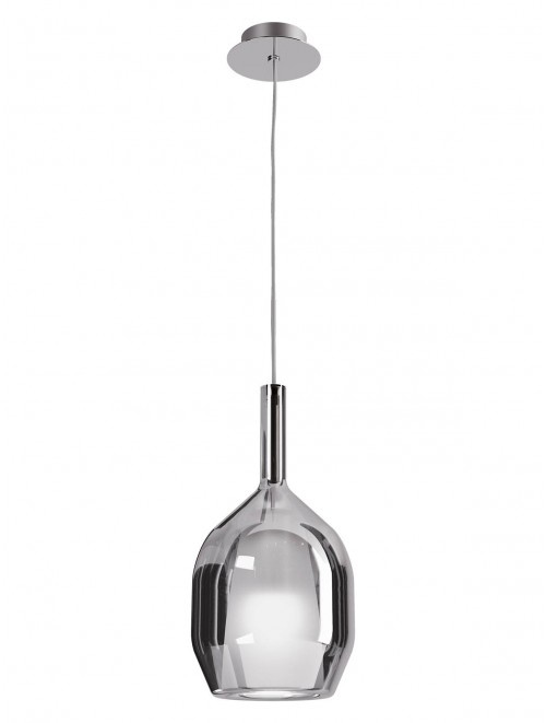 Smarter Závěsné svítidlo TRESOR, 1xE27, ø 150 mm Barva: Kouřová