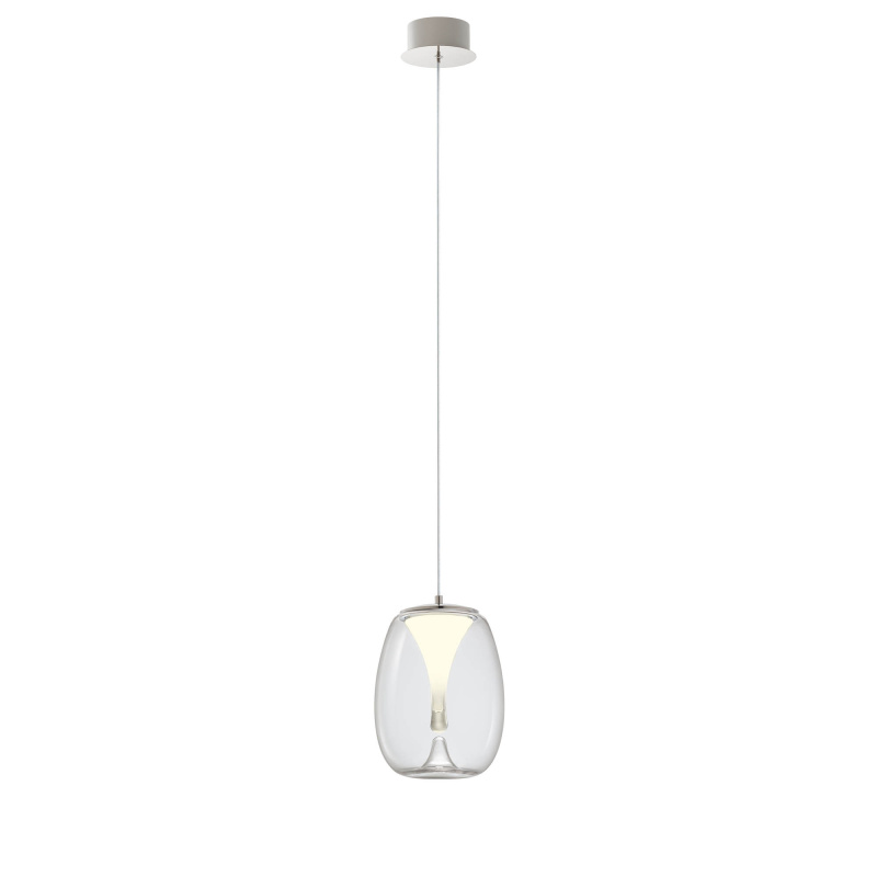 Redo Závěsné LED svítidlo DROP  ø 200mm, 8W Barva: Chrom