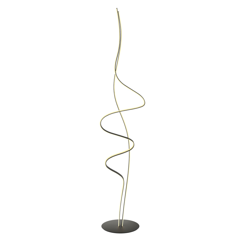 Redo Stojací LED lampa IMPULS v: 160cm, 36W Barva: Černá