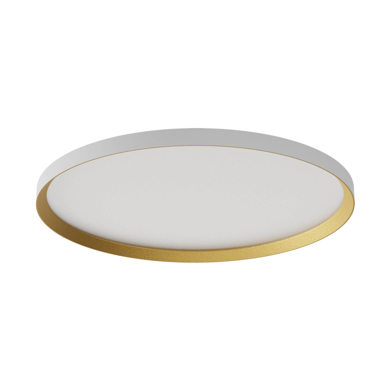 Redo Stropní LED svítidlo DAMA ø 600mm, 50W Barva: Bílá-zlatá, Stmívání, řízení: TRIAC