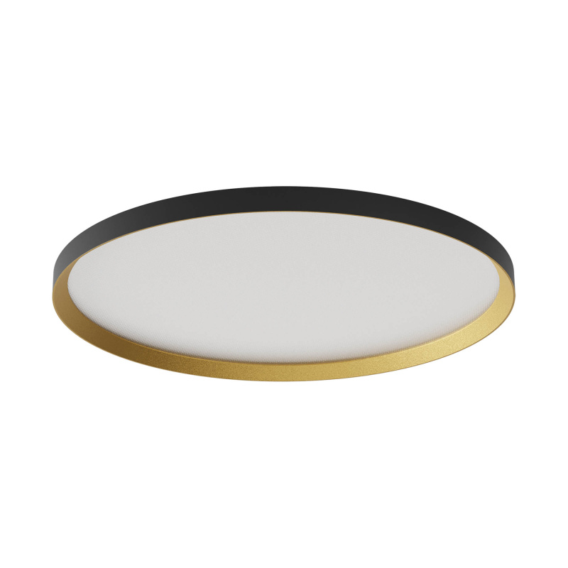 Redo Stropní LED svítidlo DAMA ø 600mm, 50W Barva: Černá-zlatá, Stmívání, řízení: DALI