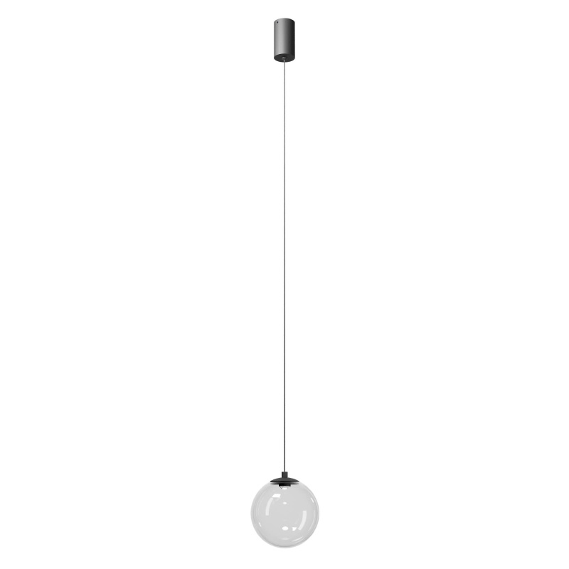 Redo Závěsné LED svítidlo IRIDES, 5W, Ø 150 mm Barva: Transparentní, Teplota světla: 3000K