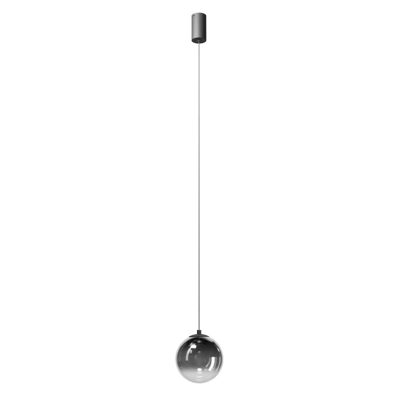 Redo Závěsné LED svítidlo IRIDES, 5W, Ø 150 mm Barva: Kouřová, Teplota světla: 3000K