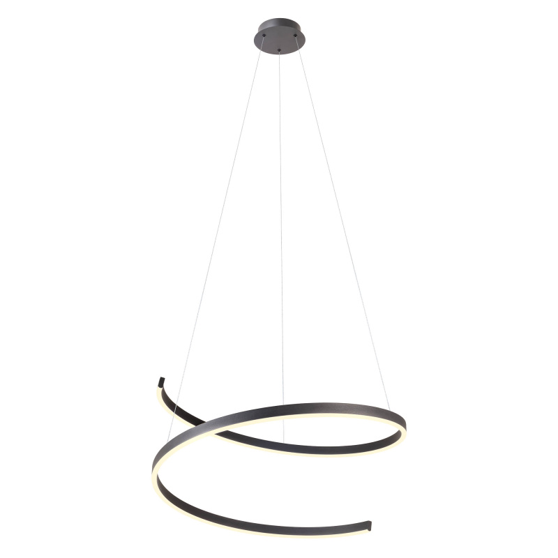 Redo Závěsné LED svítidlo SCROLL ø 750mm, 46W Barva: Černá