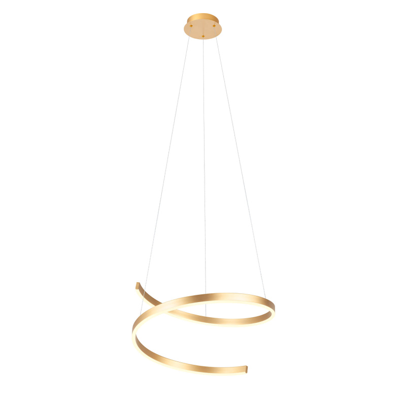 Redo Závěsné LED svítidlo SCROLL ø 600mm, 38W Barva: Bronzová