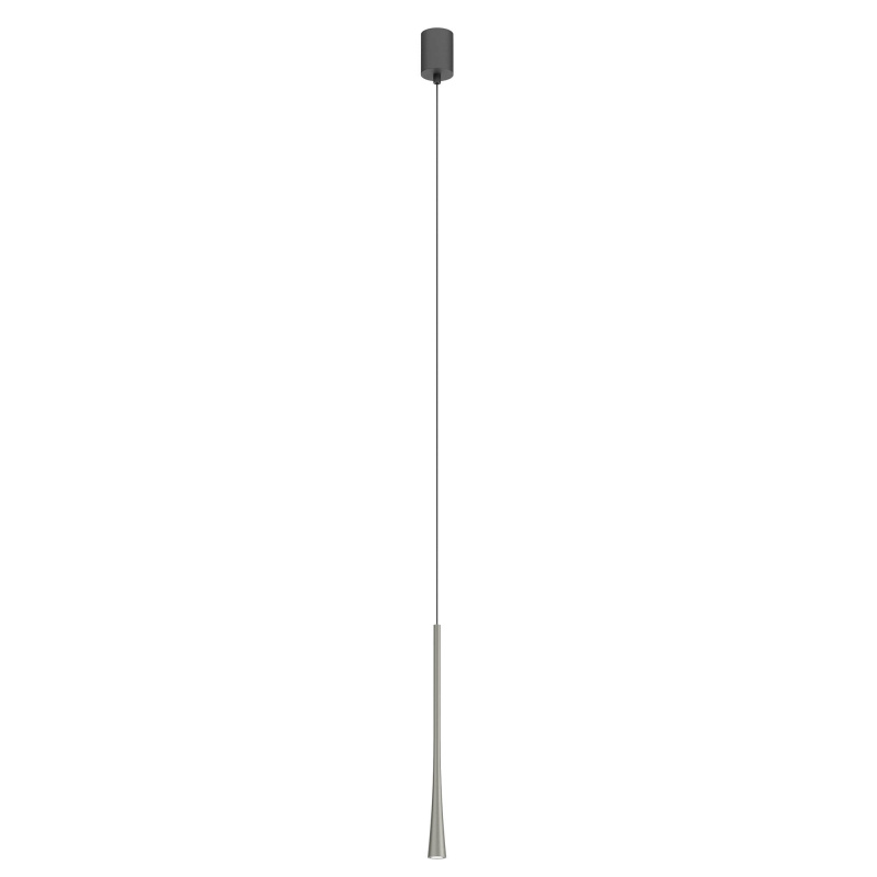 Redo Závěsné LED svítidlo ITO ø 3,2 cm / V: 40cm Barva: Matný nikl, Teplota světla: 3000K