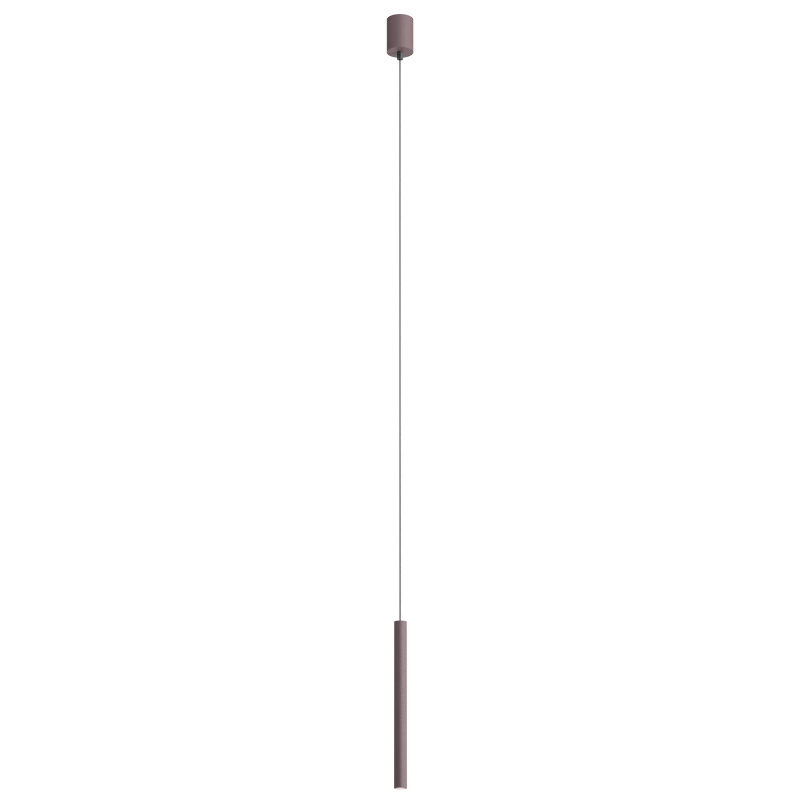 Redo Závěsné LED svítidlo KANJI ø 2,5 cm, v. 35 cm Barva: Kávová, Teplota světla: 2700K