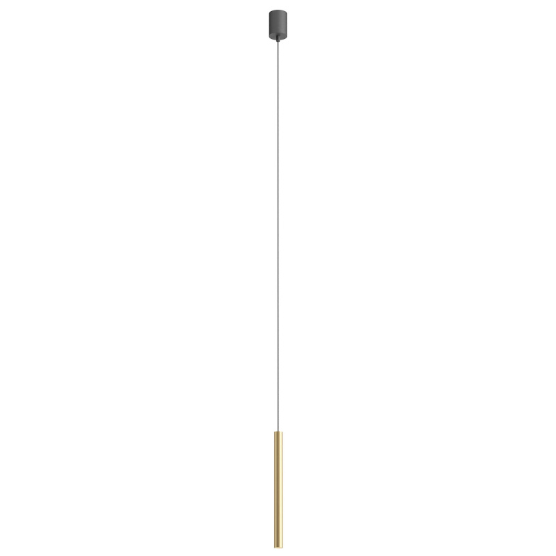 Redo Závěsné LED svítidlo KANJI ø 2,5 cm, v. 35 cm Barva: Matná zlatá, Teplota světla: 2700K
