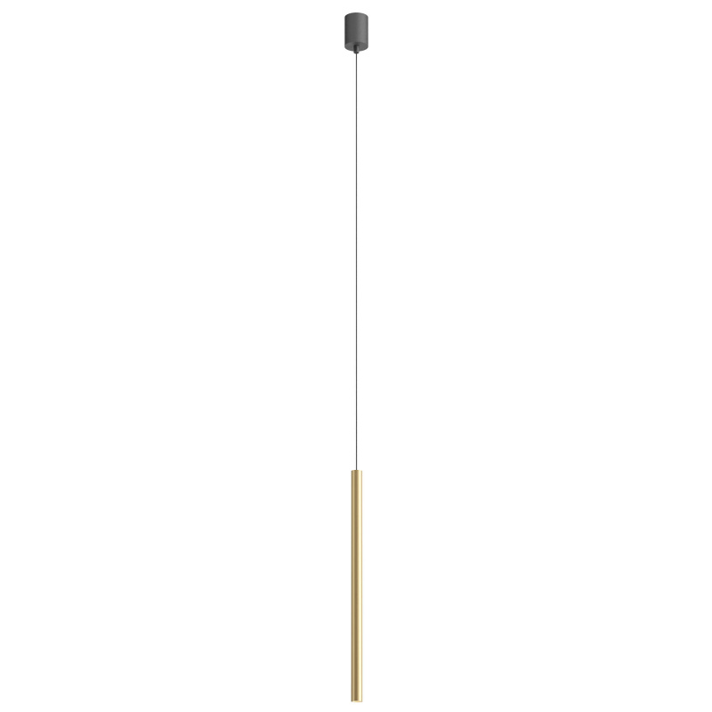 Redo Závěsné LED svítidlo KANJI ø 2,5 cm, v. 55 cm Barva: Matná zlatá, Teplota světla: 2700K