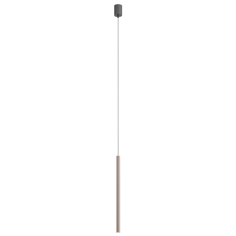 Redo Závěsné LED svítidlo KANJI ø 2,5 cm, v. 55 cm Barva: Stříbrná káva, Teplota světla: 2700K