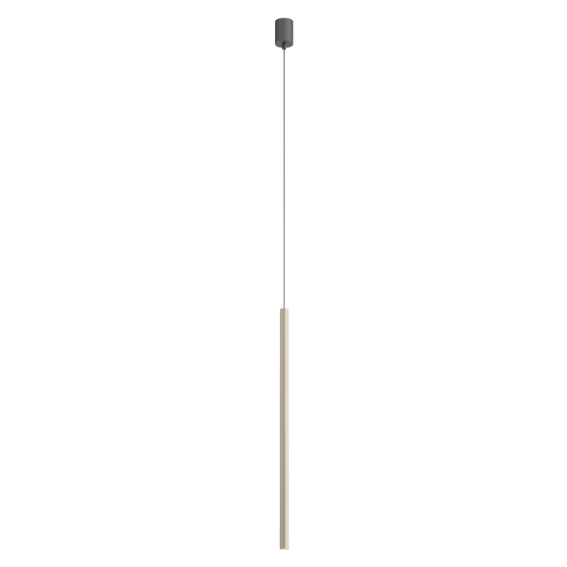 Redo Závěsné LED svítidlo KANJI ø 2,5 cm, v. 75 cm Barva: Stříbrná káva, Teplota světla: 3000K