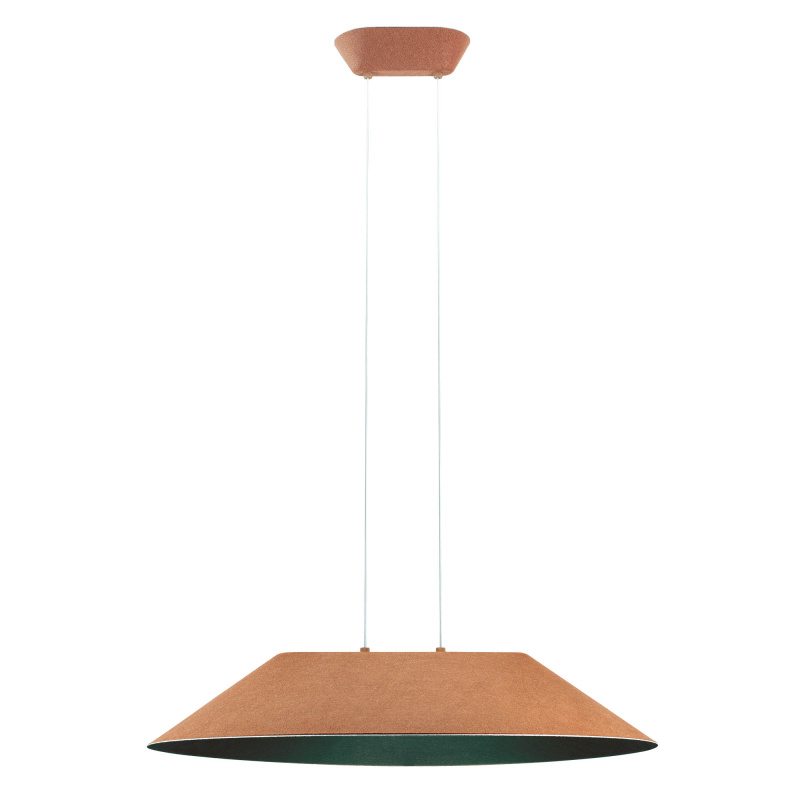 Redo Závěsné akustické LED svítidlo AKIRA ø 750mm, 12W Barva: Kávová-šedá, Teplota světla: 2700K
