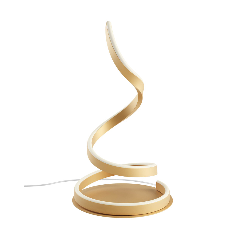 Redo Stolní LED lampa SCROLL v: 46cm, 19W Barva: Bronzová