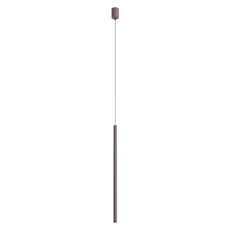 Redo Závěsné LED svítidlo KANJI ø 2,5 cm, v. 75 cm Barva: Kávová, Teplota světla: 2700K