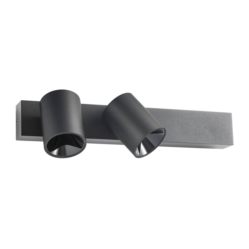 Redo Nástěnné/stropní LED svítidlo TAKTO, 21W, š. 350 mm Barva: Černá, Teplota světla: 2700K
