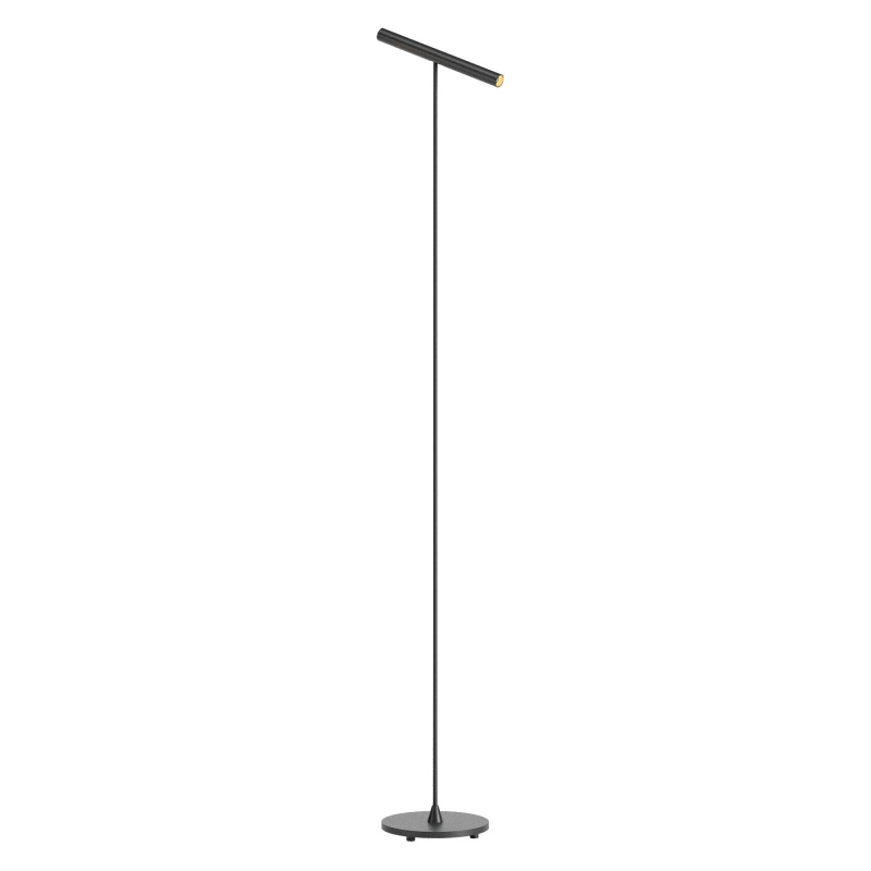 Redo Stojací LED lampa PRAXI v: 145cm, 8,3W Barva: Černá, Teplota světla: 2700K