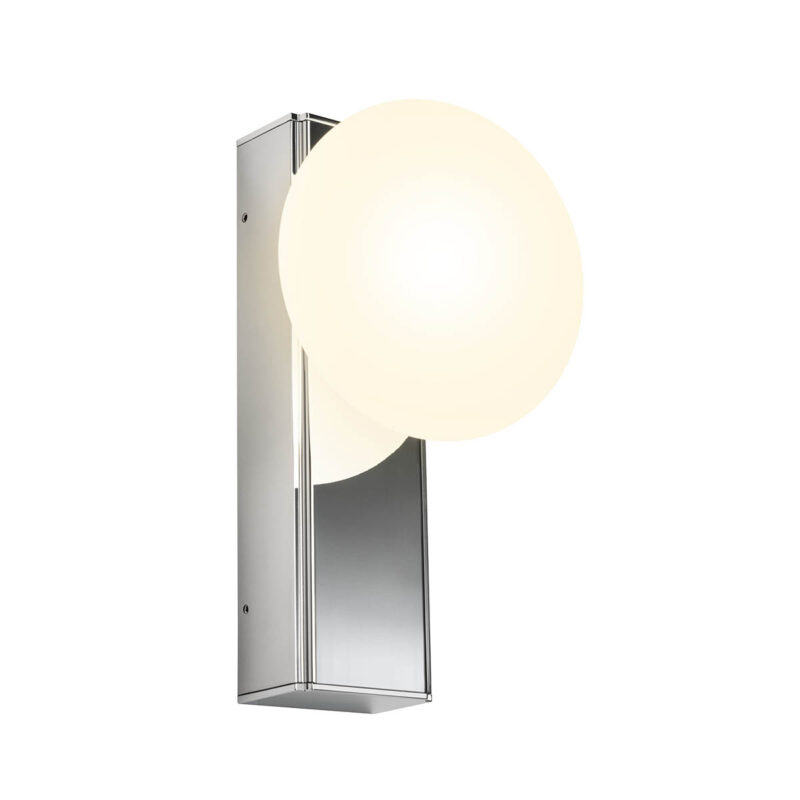 Redo Nástěnné LED svítidlo OVUM 5W, v. 172 mm, CCT 3000-4000K, IP44 Barva světla: Chrom