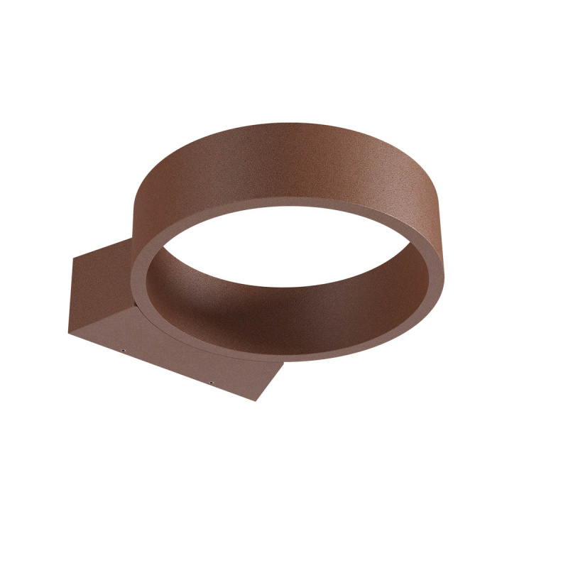 Redo Venkovní nástěnné LED svítidlo ONIRO 8W, ø 20 cm, IP65 Barva: Rezavá hnědá, Barva světla: 2700K