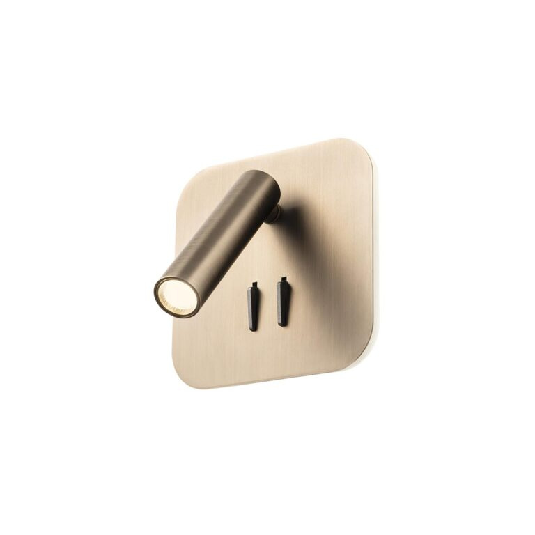 Redo Nástěnné LED svítidlo QUDA 9W, 13x13 cm, nestmívatelné Barva: Antická bronzová, Barva světla: 3000K