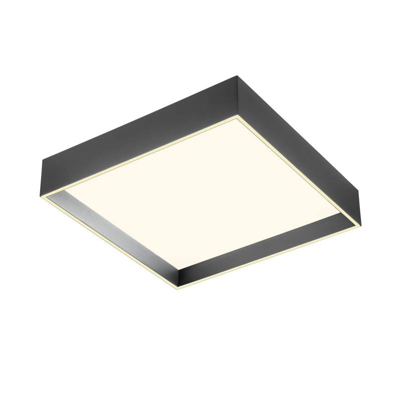 Redo Stropní LED svítidlo HOVER, 40W, 42x42 cm, CCT 2700-3000K, RF Control Barva: Černá