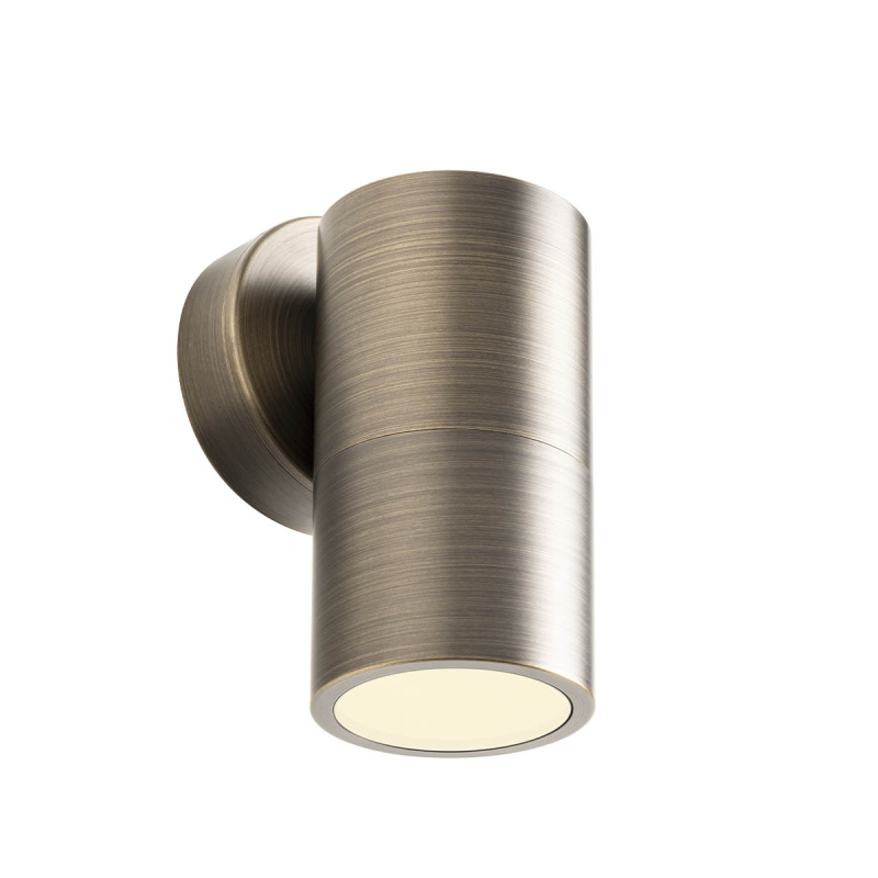 Redo Venkovní nástěnné LED svítidlo STAKE, 1xGU10, v. 13 cm, IP65 Barva: antická mosaz