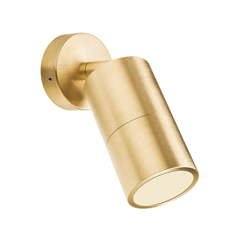 Redo Venkovní nástěnné LED svítidlo STAKE, 1xGU10, v. 17,5 cm, IP65 Barva: Mosaz