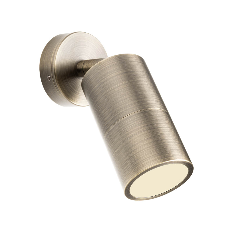 Redo Venkovní nástěnné LED svítidlo STAKE, 1xGU10, v. 17,5 cm, IP65 Barva: antická mosaz