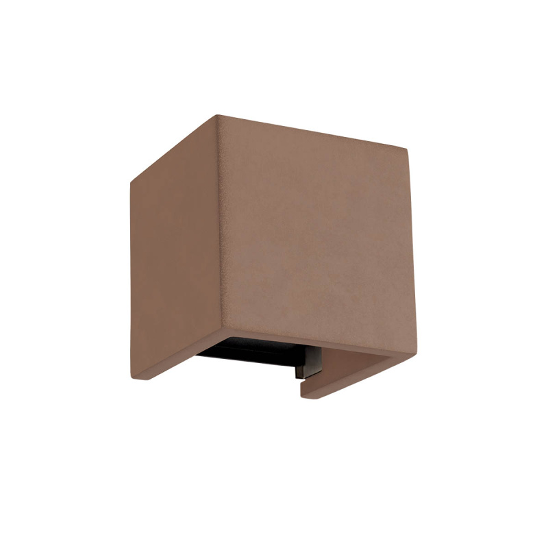 Redo Venkovní nástěnné LED svítidlo PETRA 12W, v. 12 cm, IP54 Barva: terracotta, Barva světla: 3000K