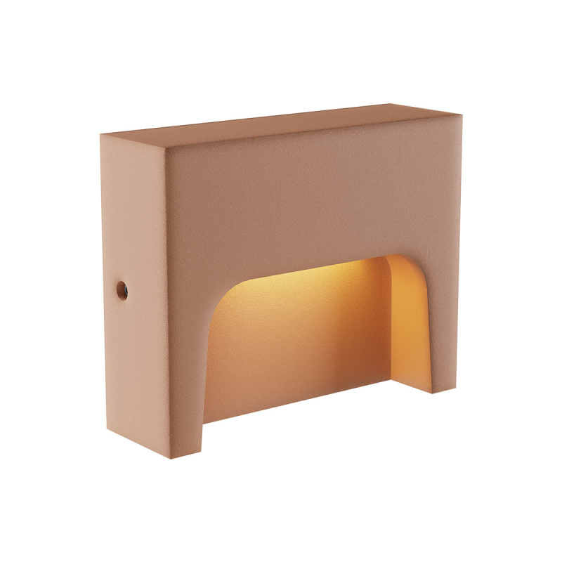 Redo Venkovní nástěnné LED svítidlo SASHI 6W, š. 15 cm, IP65 Barva: terracotta, Barva světla: 3000K