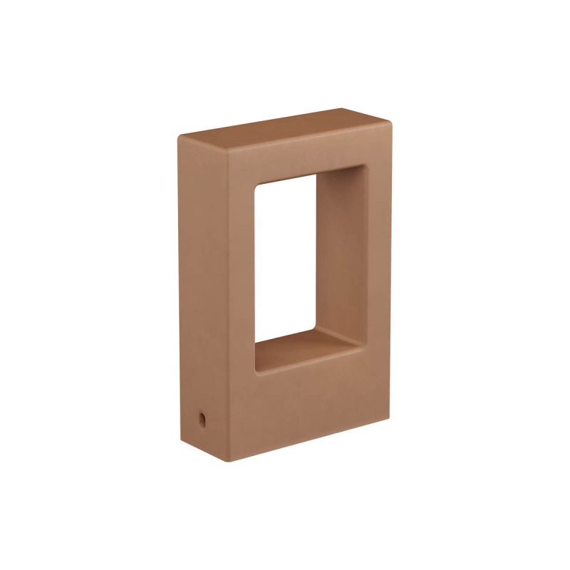 Redo Venkovní LED betonový sloupek SANDER, v.30cm, IP65 Barva: terracotta, Barva světla: 2700K