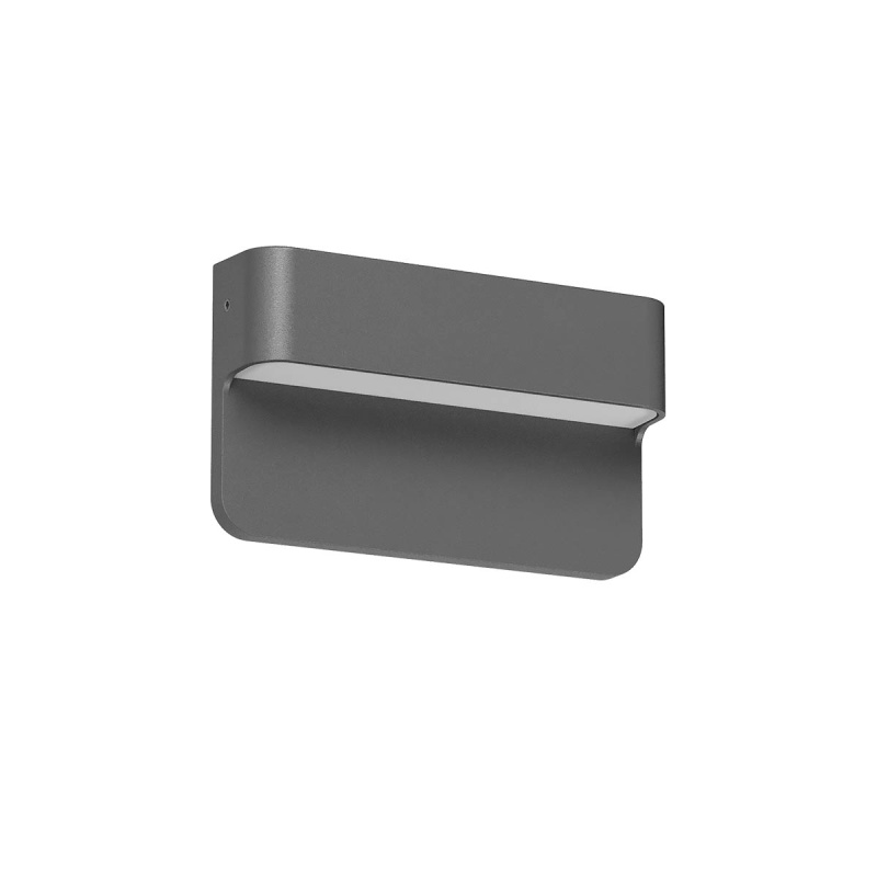 Redo Venkovní nástěnné LED svítidlo KANT 3W, š. 12 cm, IP65, CCT 2700-3000K, 24V Barva: Antracit