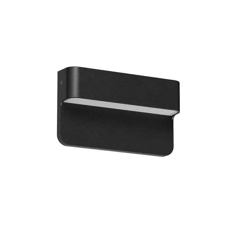 Redo Venkovní nástěnné LED svítidlo KANT 3W, š. 12 cm, IP65, CCT 2700-3000K, 24V Barva: Černá