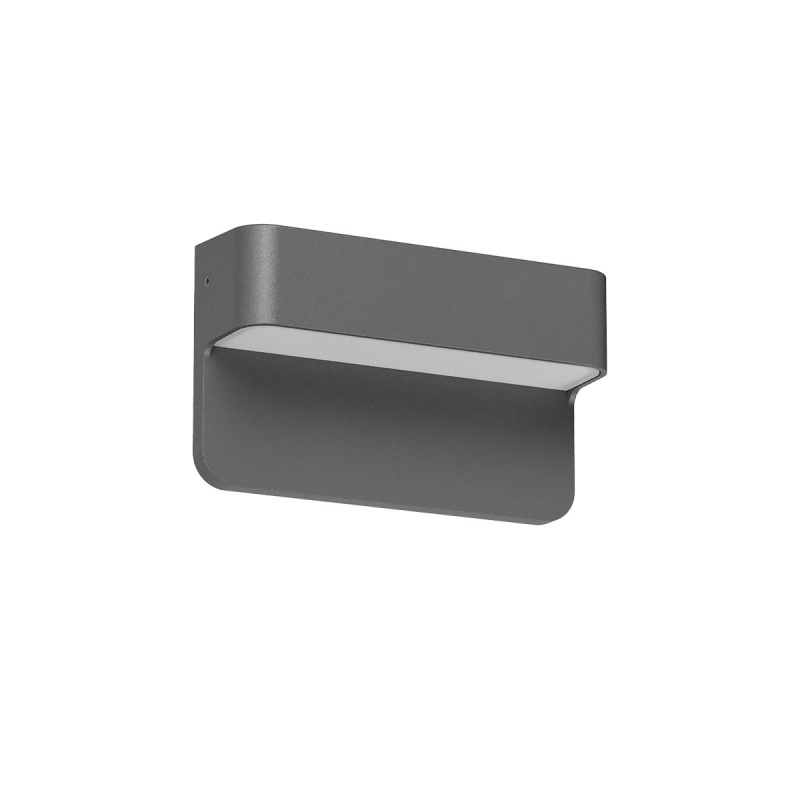 Redo Venkovní nástěnné LED svítidlo KANT 3W, š. 12 cm, IP65, CCT 2700-3000K, 230V Barva: Antracit