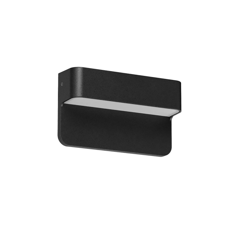 Redo Venkovní nástěnné LED svítidlo KANT 3W, š. 12 cm, IP65, CCT 2700-3000K, 230V Barva: Černá