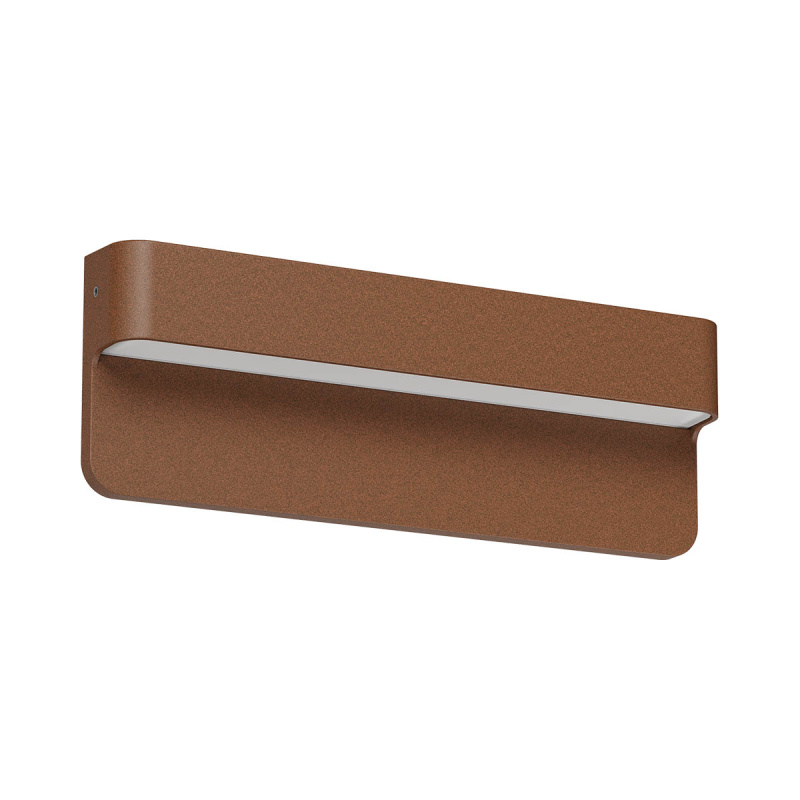 Redo Venkovní nástěnné LED svítidlo KANT 4,5W, š. 20 cm, IP65, CCT 2700-3000K, 24V Barva: Rezavá hnědá