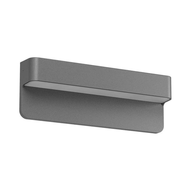 Redo Venkovní nástěnné LED svítidlo KANT 4,5W, š. 20 cm, IP65, CCT 2700-3000K, 230V Barva: Antracit