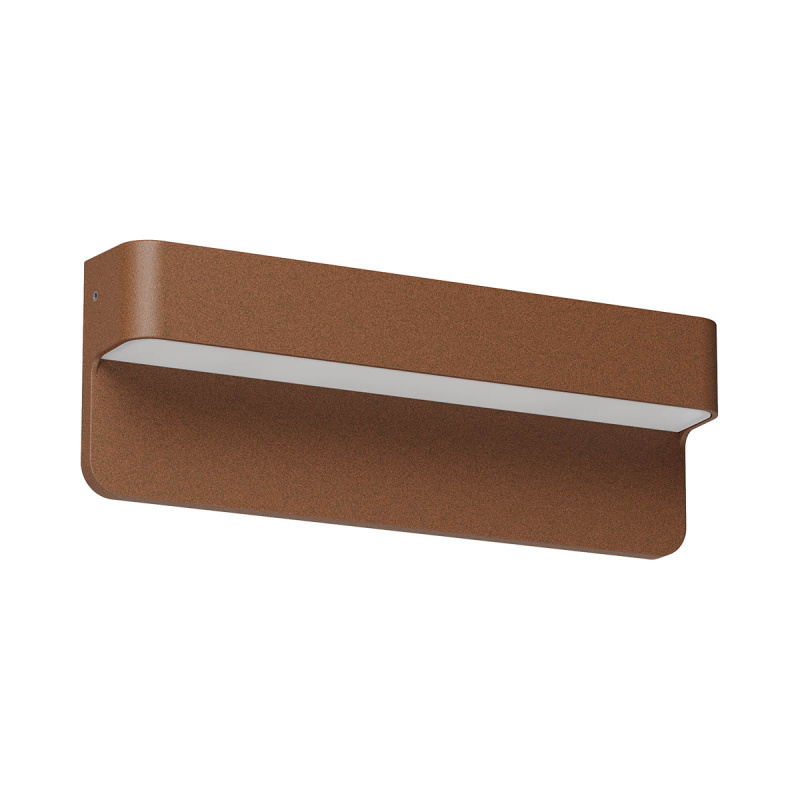 Redo Venkovní nástěnné LED svítidlo KANT 4,5W, š. 20 cm, IP65, CCT 2700-3000K, 230V Barva: Rezavá hnědá