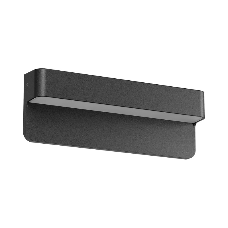 Redo Venkovní nástěnné LED svítidlo KANT 4,5W, š. 20 cm, IP65, CCT 2700-3000K, 230V Barva: Černá