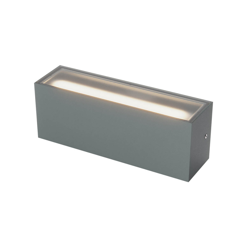 Redo Venkovní LED nástěnné svítidlo Limas, š.30cm, 40W, svícení up/down, IP65 Barva: Antracit, Stmívání, řízení: DALI