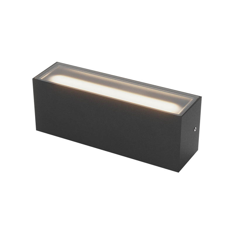Redo Venkovní LED nástěnné svítidlo Limas, š.30cm, 40W, svícení up/down, IP65 Barva: Černá, Stmívání, řízení: DALI