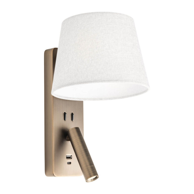 Redo Nástěnné LED svítidlo NEMIA 18W, v. 320 mm, CRI90 Barva: Bronz, Barva světla: 2700K